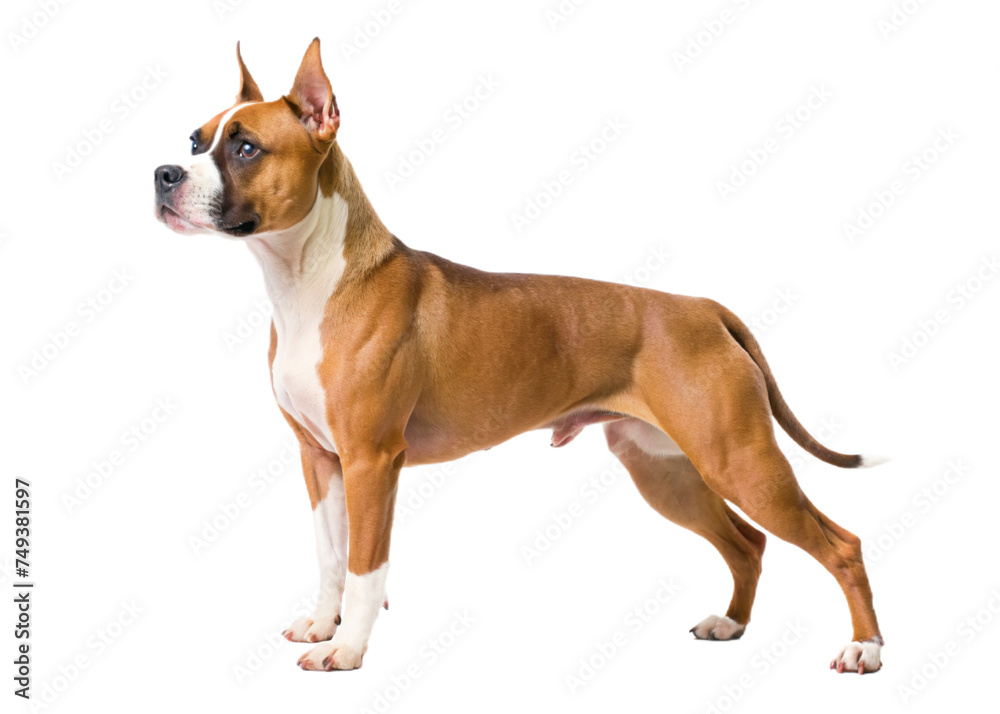 dog isolated white background