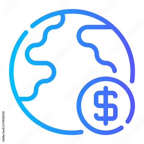 global gradient icon