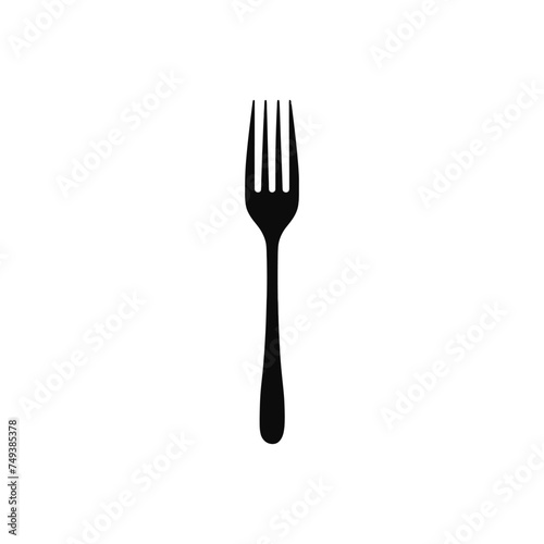 Fork vector silhouette