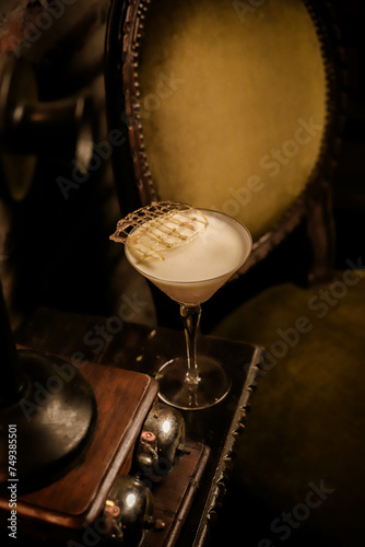 Coctel con detalle en caramelo