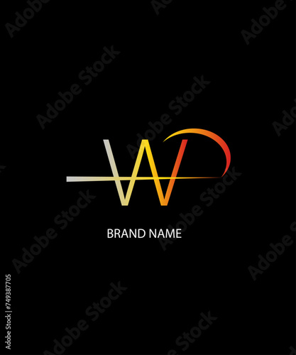 WAP Letter Logo Design. Unique Attractive Creative Modern Initial WAP  Letter Icon Logo photo