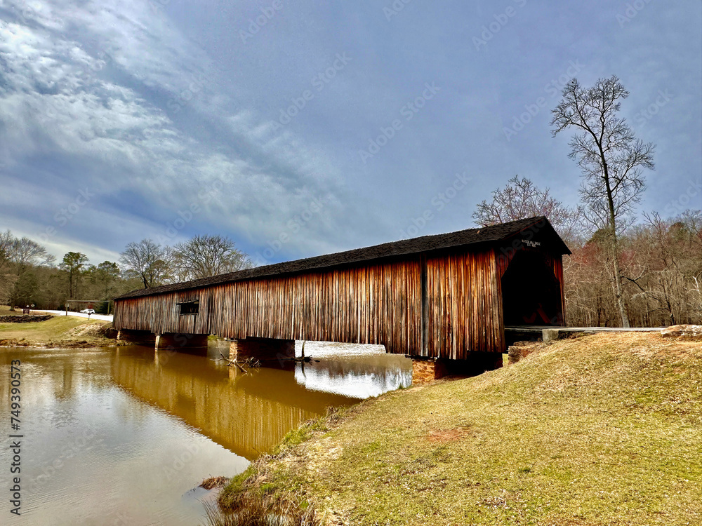 Covered Bridge at Watson Mill State Park in Comer Georgia Covered Bridge at Watson Mill State Park in Comer Georgia