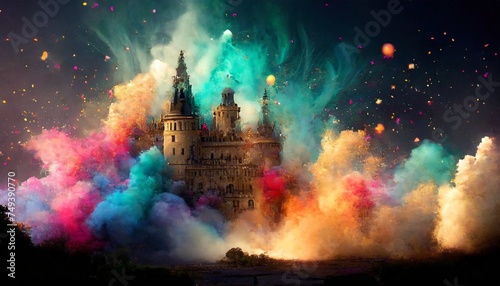 castle in the color smoke © Frantisek