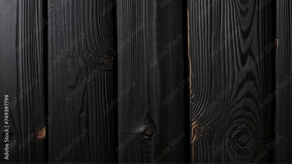 The texture of black wood. The texture of black wood.
