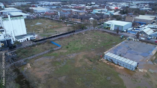 Aerial View of Welwyn Garden City of England United Kingdom photo