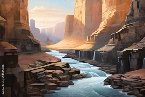canyon of the river
