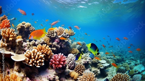 Photo of a coral colony  Red Sea  Egypt