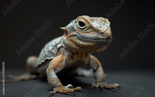 close up of a lizard