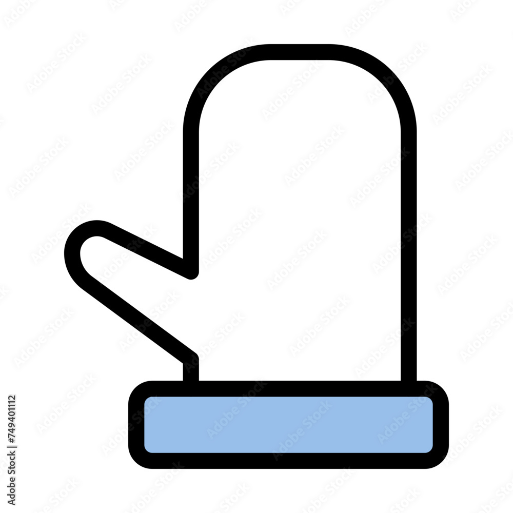 This is the glove icon from the Shopping icon collection with an Color Lineal Color style This is the glove icon from the Shopping icon collection with an Color Lineal Color style
