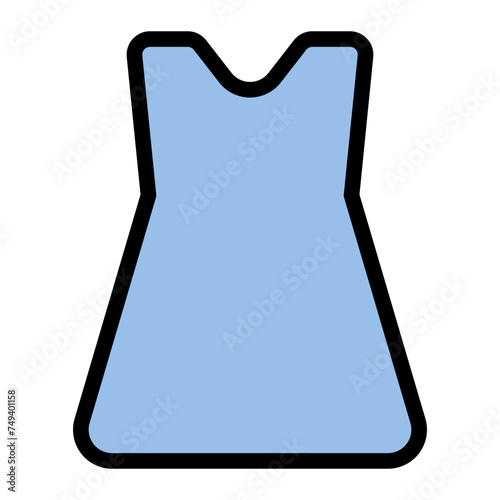 This is the dress icon from the Shopping icon collection with an Color Lineal Color style