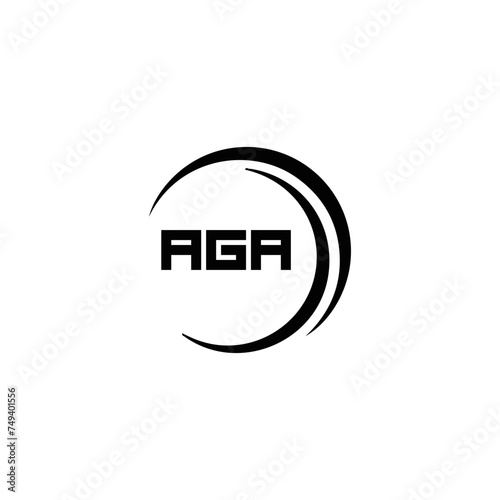 AGA logo. A G A design. White AGA letter. AGA, A G A letter logo design. Initial letter AGA linked circle uppercase monogram logo. A G A letter logo vector design. top logo, Most Recent, Featured, photo