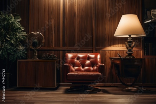 interior of the room is retro with luxurious wood © ORG