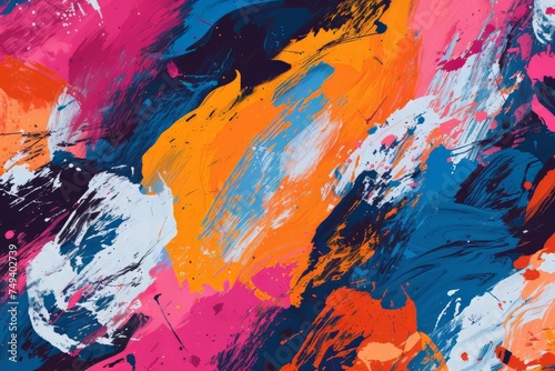 Abstract paint background with vibrant colors for modern designs. Suitable for art prints, website backgrounds, social media posts, and presentations.