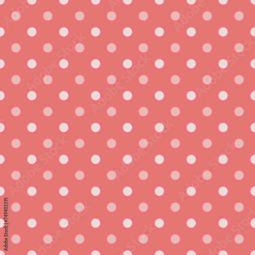 Small peach polka dot seamless pattern background