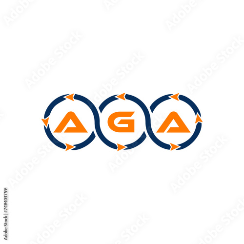 AGA logo. A G A design. White AGA letter. AGA, A G A letter logo design. Initial letter AGA linked circle uppercase monogram logo. A G A letter logo vector design. top logo, Most Recent, Featured, photo