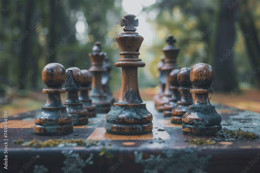 Fototapeta premium chess minimalistic