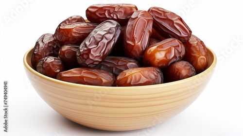 Beautiful bowl full of date fruits symbolizing Ramadan
