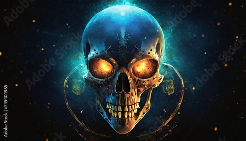 skull in the night