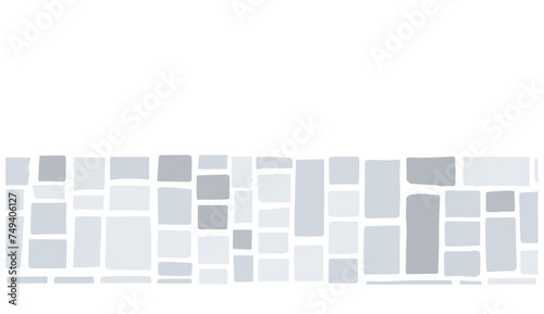 Natural stone footpath. Sandstone garden design. Vector.

