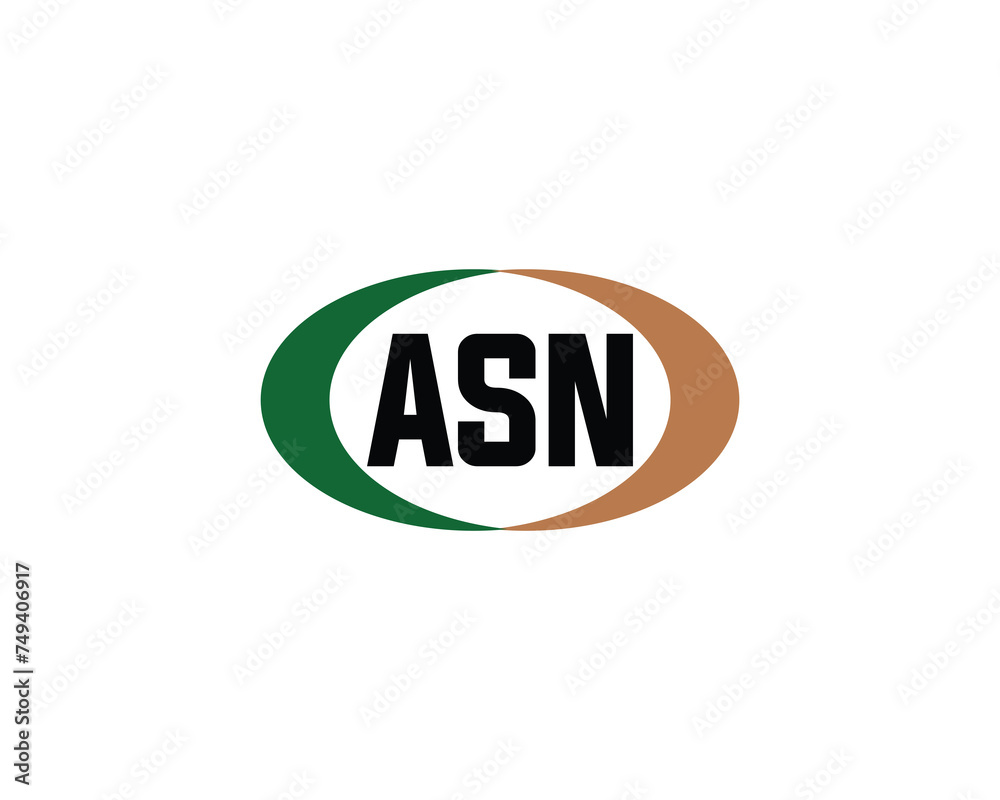 ASN logo design vector template ASN logo design vector template