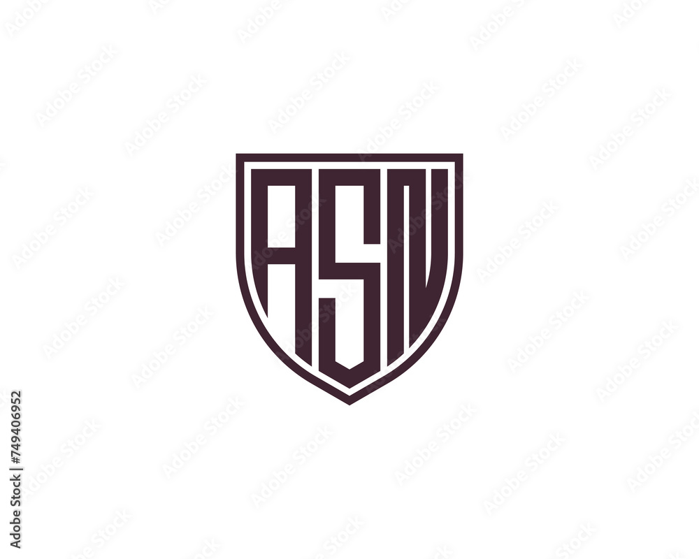 ASN logo design vector template ASN logo design vector template