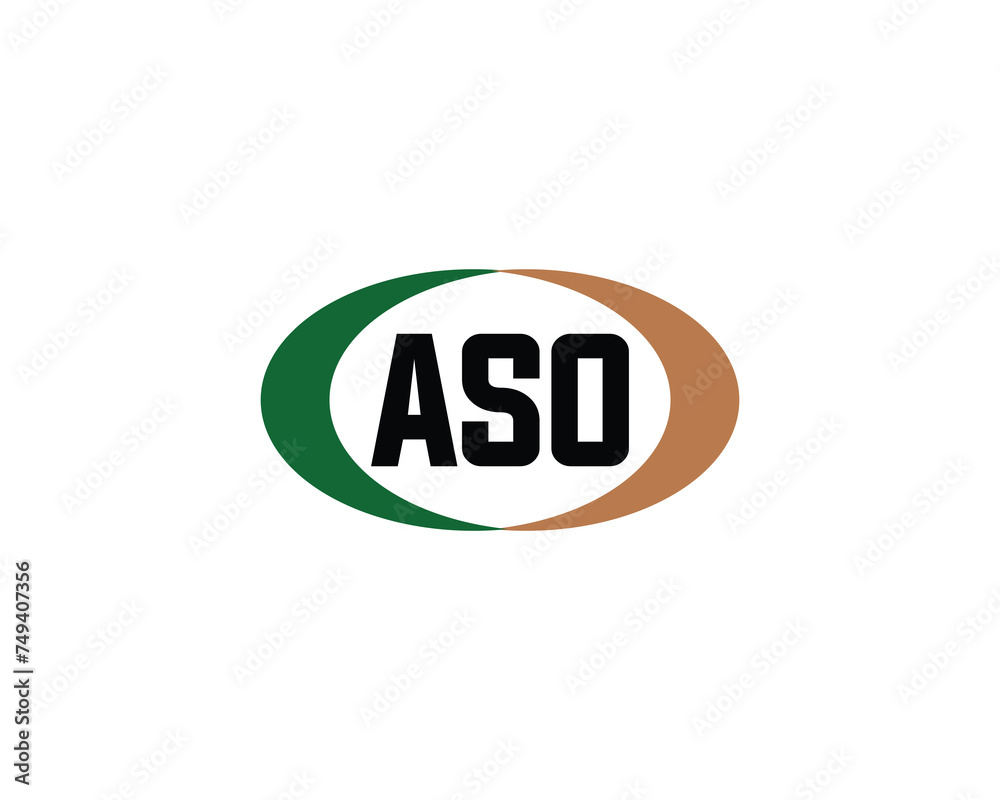 ASO logo design vector template