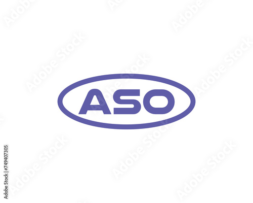 ASO logo design vector template