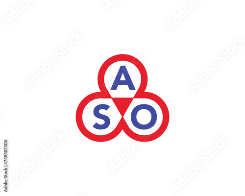 ASO logo design vector template