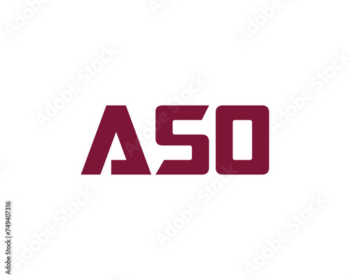 ASO logo design vector template