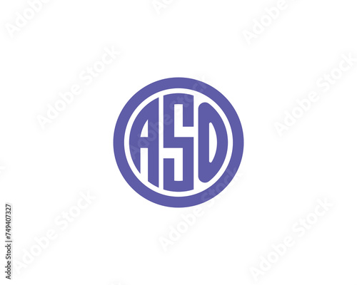ASO logo design vector template