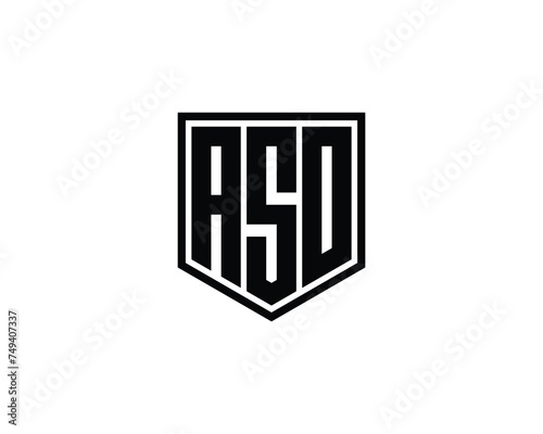 ASO logo design vector template