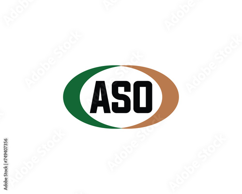 ASO logo design vector template