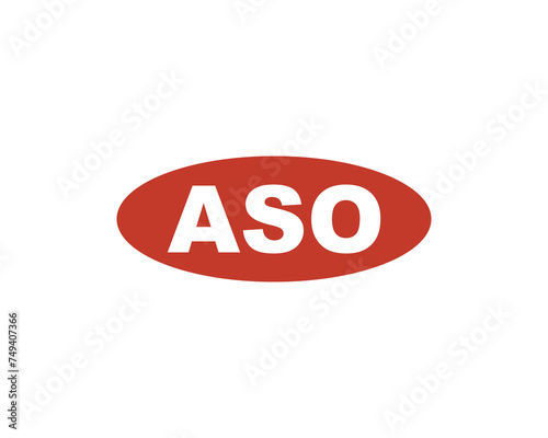 ASO logo design vector template