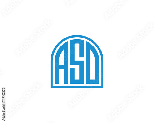ASO logo design vector template