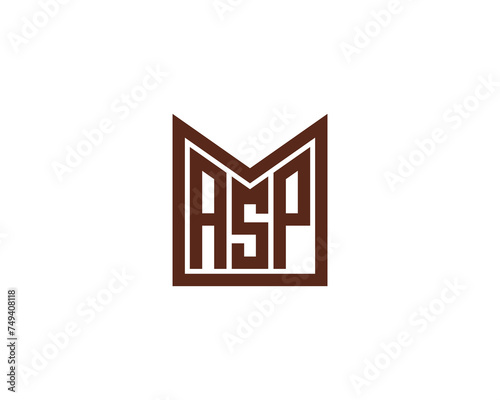 ASP logo design vector template