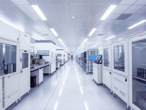 Inside the bright semiconductor manufacturing lab