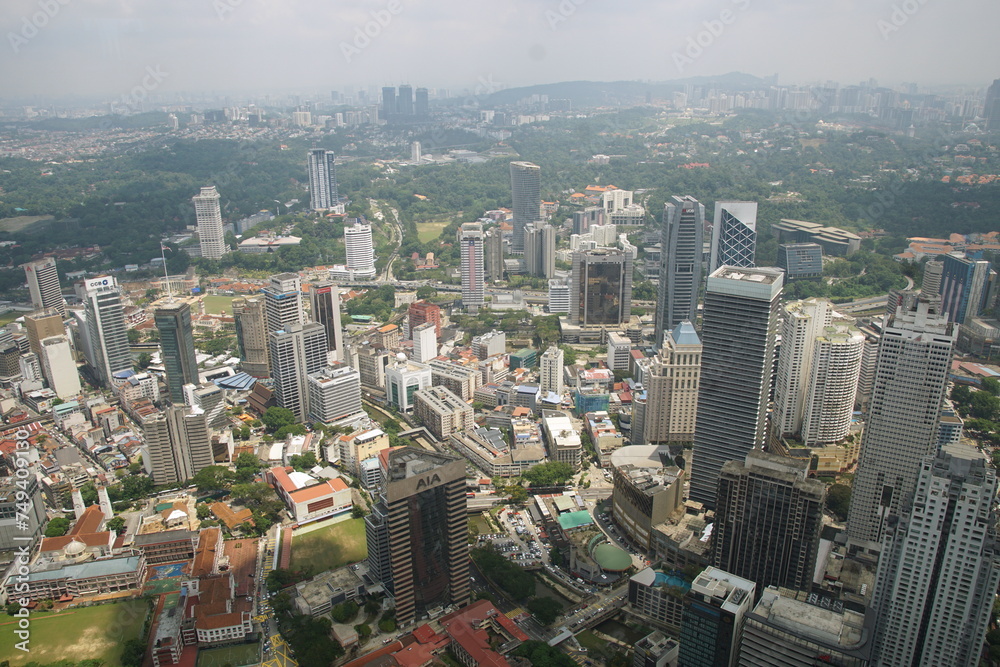 Fototapeta premium クアラルンプール KLタワーからの風景