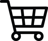Shopping cart icon symbol, shop and sale, vector illustration. Internet shop buy logo symbol sign