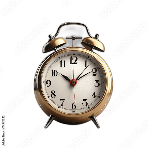 old alarm clock png , png file . Created using generative AI 