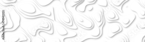 3d render, abstract white paper background. Paper cut vector art background banner texture. multi layer cutout geometric pattern on vector, Abstract soft white background with waves.	