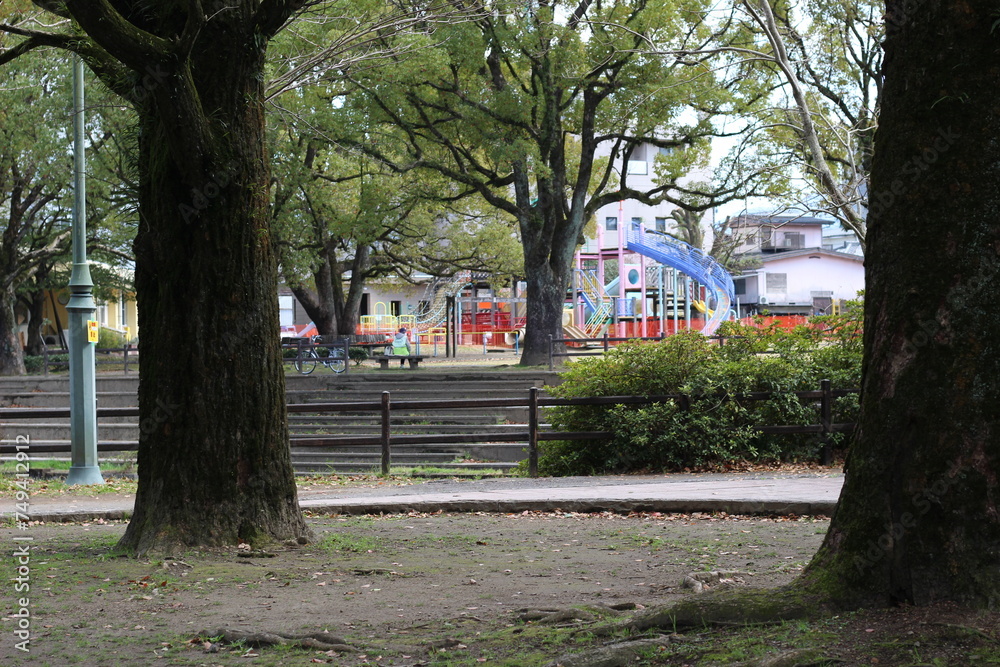 Naklejka premium 公園