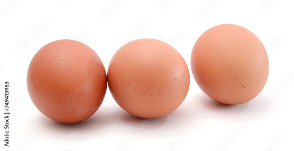 Red eggs on a white background - stock photo
Red eggs on a white background - stock photo