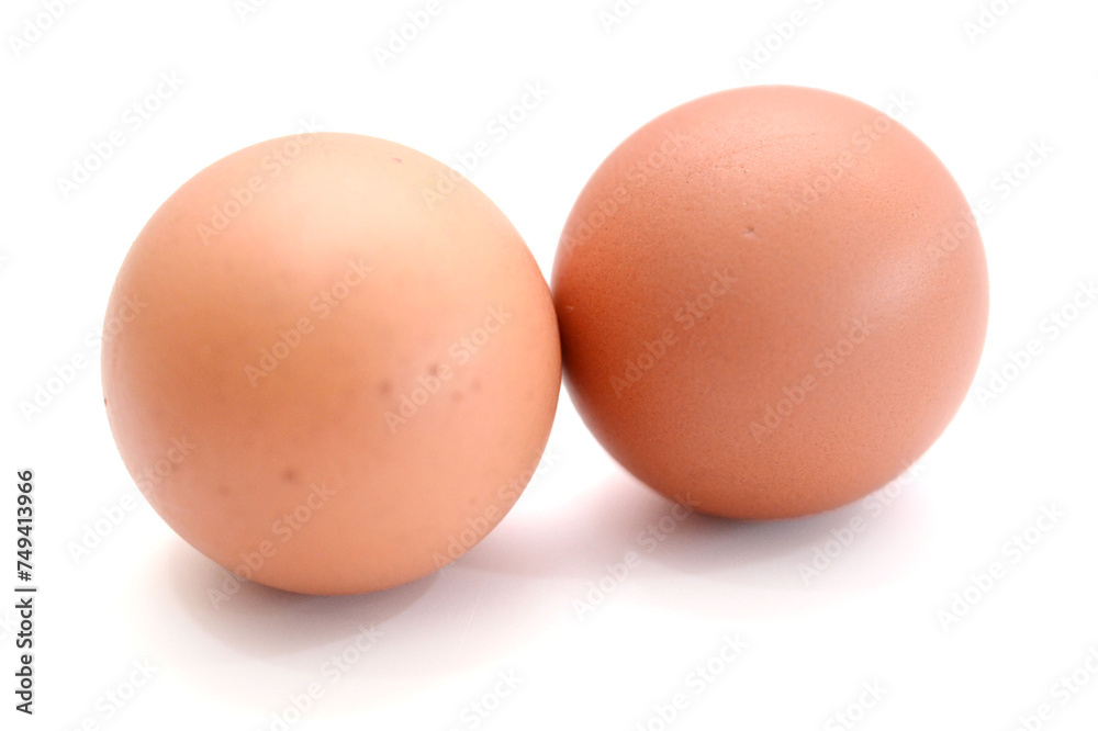 Red eggs on a white background - stock photo
Red eggs on a white background - stock photo