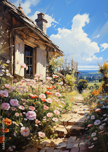 daysy next to the house
