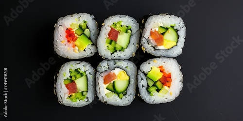 Sushi, set of sushi and rolls, Asian cuisine, restaurant, chopsticks, special, close-up, wallpaper.