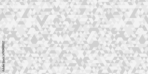 Triangle Vector Abstract Geometric Technology seamless pattern Background. Gray triangular mosaic backdrop design. Triangle polygonal square abstract banner background. 