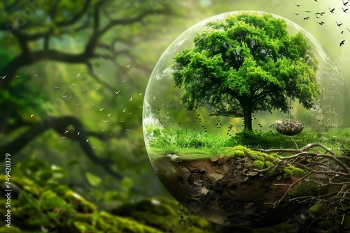 green earth planet,enviromental protection concept