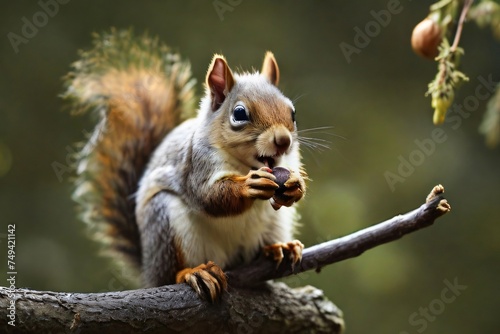 squirrel eating nut