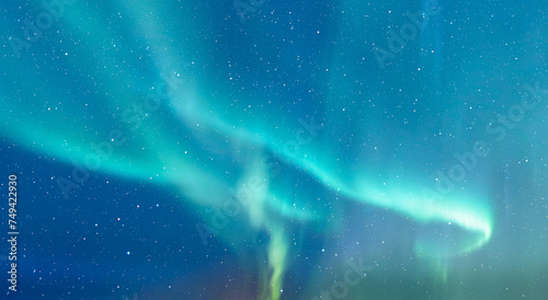Valokuva Northern lights or Aurora borealis in the sky - Tromso, Norway