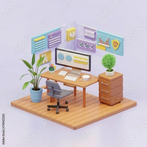 modern office room